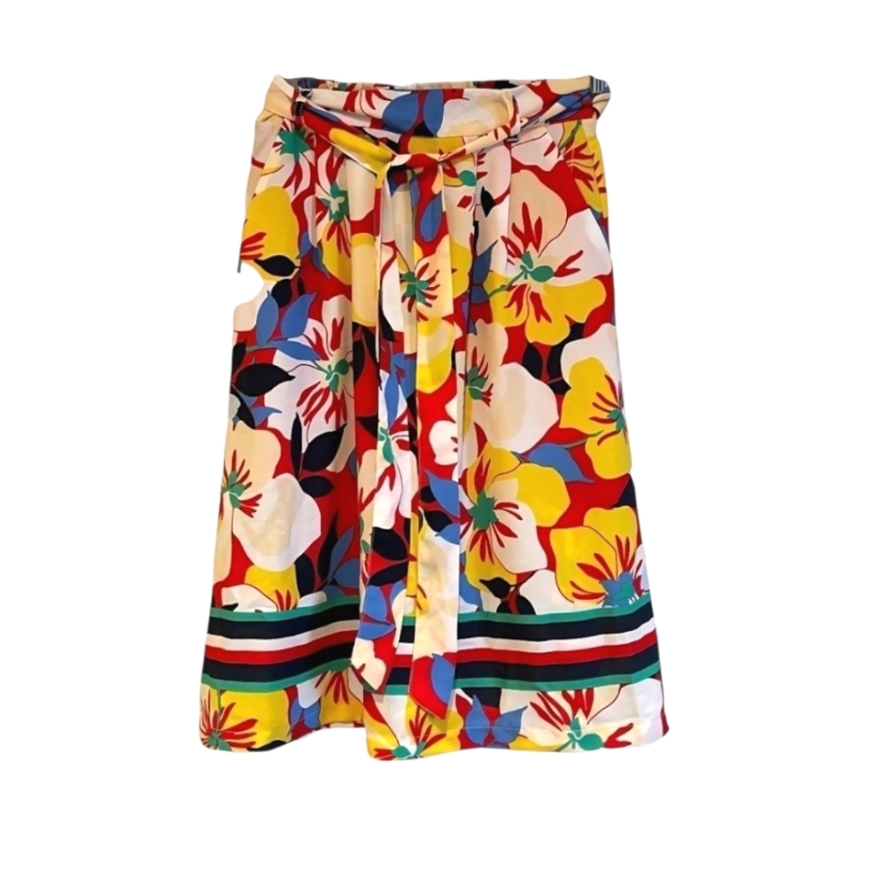 Tommy Hilfiger Colorful Floral A-Line Skirt
